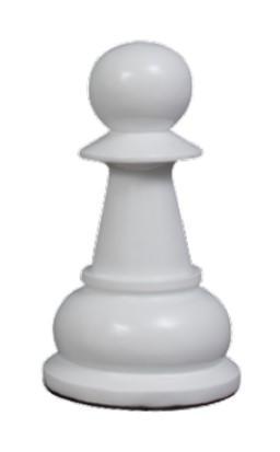 MegaChess 42 Inch White Fiberglass Rook Giant Chess Piece