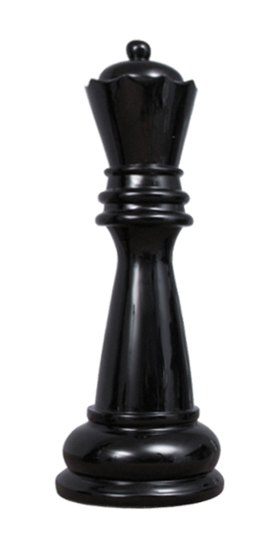  MegaChess Individual Chess Piece - Rook - 16.5 Inches Tall -  Black : Toys & Games