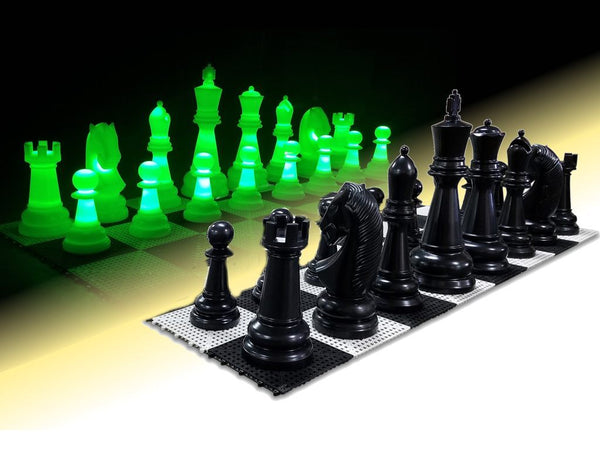 12 Plastic Chess Set With Commercial Grade Roll-up Board