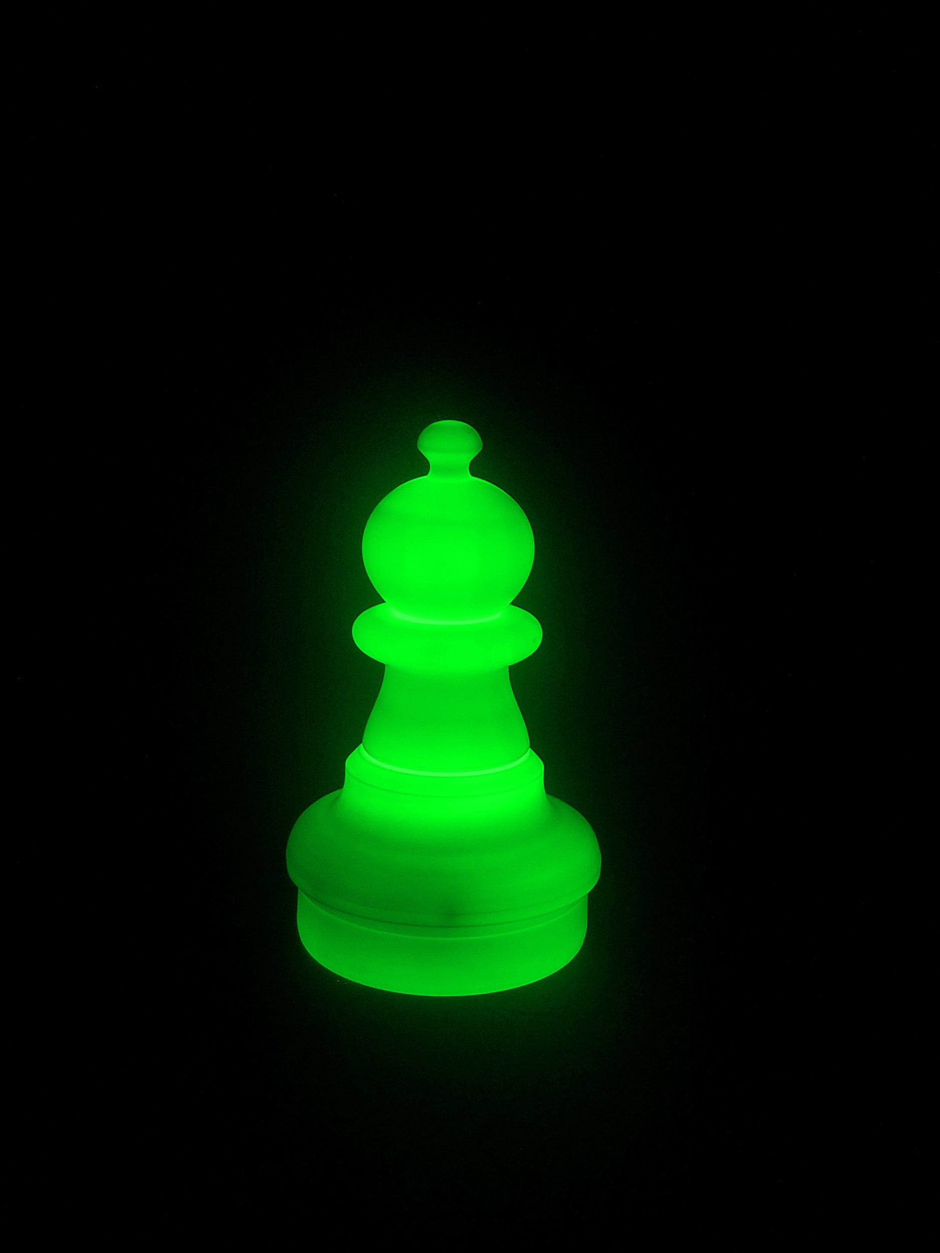 MegaChess 16 Inch LED Pawn Individual Plastic Chess Piece - Green