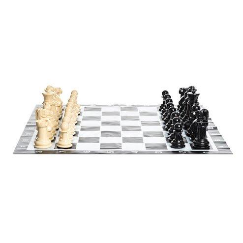 Central Park South Deluxe Marble Chess Set - Extra Large King Height 4 1/4