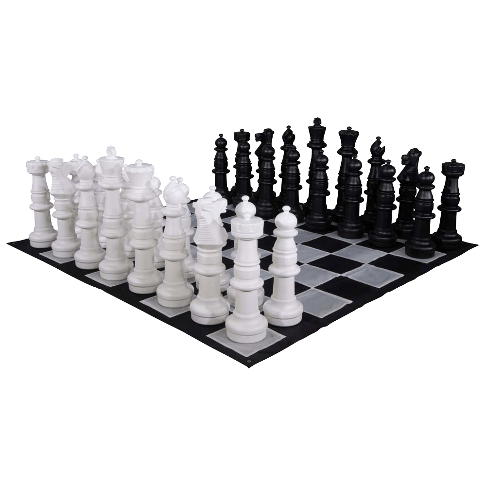 MegaChess 37 Inch Plastic Giant Chess Set with Nylon Mat