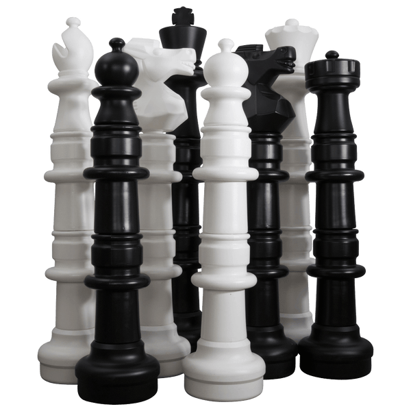 Tournament Chess Set - Extra Large & Heavy 4 Luxury Chess Pieces with  Brown/White Roll-up Chess Board 