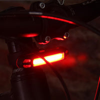 Lampe LED Rechargeable USB 2 en 1 pour Vélo Feux avant Feux arrière Ultraléger, Avertisseur de nuit - Beewik-Shop.com