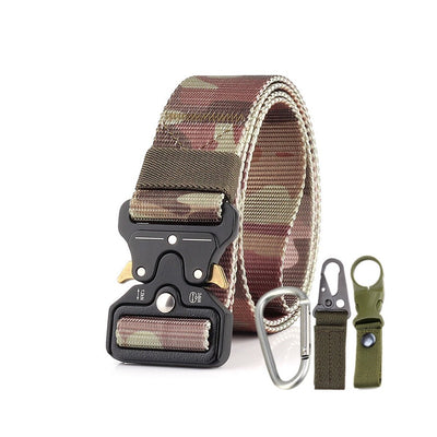 Ceinture d'Entraînement tactique en plein air de 3,8 cm pour les hommes fans de l'armée - camouflage dans la jungle - Beewik-Shop.com