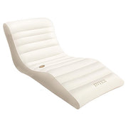 Intex 56861EU Chaise longue gonflable ondulée pour piscine Crème 193 x 102 cm - Beewik-Shop.com