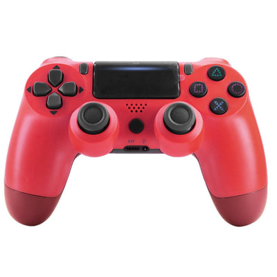 Manette de jeu sans fil Bluetooth 4.0 avec bande lumineuse pour PS4 rouge - Beewik-Shop.com