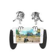 4-Click Metal PUBG Mobile Controller Portable Gamepad L1 R1 Trigger Aim L1R1 Shooter Phone Game Fire Button Transparent - Beewik-Shop.com