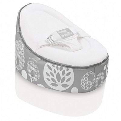 Babymoov Doomoo Nid Transat pour Bébé Evolutif, Flower Argent - Beewik-Shop.com