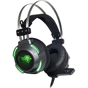 Spirit Of Gamer Casque Gaming PC ELITE-H30 / Prise Jack 2 x 3,5 mm/Son Stereo 2.0 avec HP 50 mm aimants néodyme/Ultra Light Conception/LEDs Verts - Beewik-Shop.com