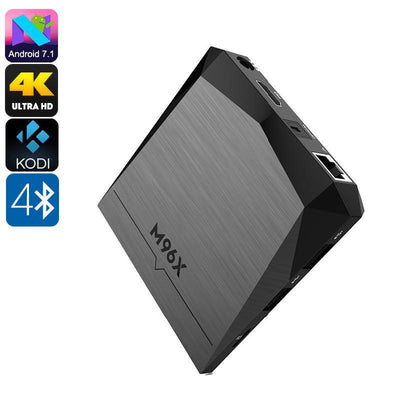 Box TV 4K M96X - Android 7.1, Google Play, WiFi, Miracast, Quad-Core CPU - Beewik-Shop.com