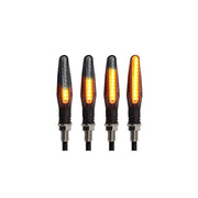 4pcs 12V 12LED Feux clignotants à LED pour motos Lumière jaune - Beewik-Shop.com