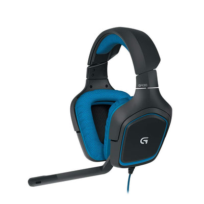 Logitech G430 Casque Gaming pour PC, PS4, Xbox et Switch (7.1 Surround Pro Gaming) - Bleu/Noir (981-000537) - Beewik-Shop.com