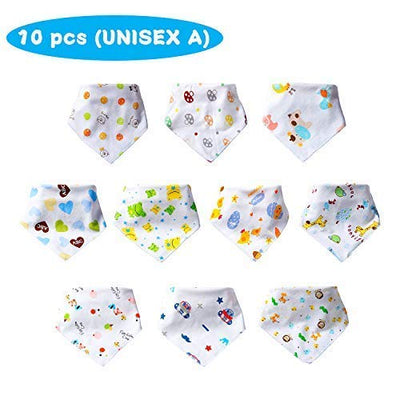 【Unisexe A】Labebe 100% Coton Bavoir Bébé Confort pour Unisexe, Confortable Doux & Super Absorbant, Soigner le Cou Délicat de Bébé, Même en 95°F Jours d'ÉTÉ！Bavoir Bébé Fille/Lot Bavoir Bébé Garçon - Beewik-Shop.com