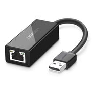 UGREEN Réseau Adaptateur USB 2.0 vers RJ45 Ethernet USB Réseau à 100Mbps Supporte Wii, Wii U, Mac OS X, Windows 10/ 8.1/ 8/ 7/ Vista/ XP (Noir) - Beewik-Shop.com