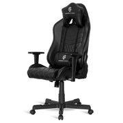 EMPIRE GAMING – Chaise Gamer Mamba Noir inclinable - Ergonomique et Confortable - Réglable en Hauteur - Accoudoirs 3D réglables - Coussins lombaires et Nuque Inclus - Beewik-Shop.com