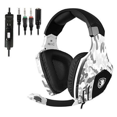 SADES SA618 Gaming Headsets Casques pour Nouvelle Xbox One PS4 PC Portable Mac Mobile - Camouflage - Beewik-Shop.com