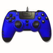 Manette Elite Metaltech filaire pour PS4 avec palettes arrière bleu saphir, controleur de jeu gamepad controller joystick pour Playstation 4 / PS4 Pro / PS4 Slim - Beewik-Shop.com
