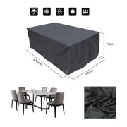 Bolerton Housse de Meuble de Jardin Étanche, Bâche Couverture de Protection Anti-UV Antipoussière pour Table Canapé Chaises à l’Extérieur Patio Terrasse (170 x 94 x 70cm) - Beewik-Shop.com