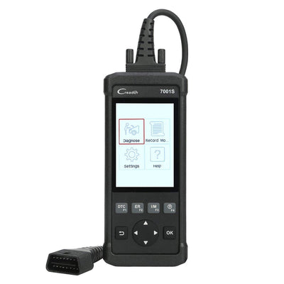 LAUNCH Scanner de Voiture CReader 7001S Outil d'Analyse OBD2/CAN Multi-Usages, Appareil de Diagnostic ABS/SRS avec Service de Rénitialisation d'Huile EPB et Fonctions OBD Complètes - Beewik-Shop.com