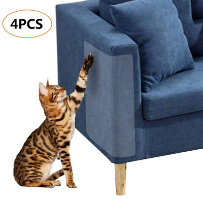 4 pcs Scratch Protector, arrête Cat Scratch Protège Pas de Broches, Protection Meubles à partir de l'arbre à Chat Transparente Souple à Chat Chats Meubles Defender, 18,5 x 5,9 PO - Beewik-Shop.com