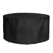 Dokon Grande Housse de Protection pour Table de Jardin, Anti-UV/Anti-Vent/Imperméables Tissu De 420D Oxford Bâche de Protection Salon Meubles de Jardin, Ronde (190x80cm) - Noir - Beewik-Shop.com