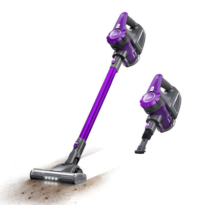 Housmile Aspirateur Balai 2 en 1 sans Fil et sans Sac, 7500Pa 2 Vitesses-Gris&Violet - Beewik-Shop.com