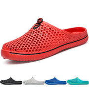 BIGU Unisexe Chaussures Sabots Respirant Chaussures de Jardin D'Été Amants Pantoufles Plage Sandales Hommes Femmes Piscine Sandales Chaussons Noir Blanc Rouge Bleu Turquoise - Beewik-Shop.com