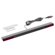 Barre de détection pour Wii- Younik Barre de détection filaire à infrarouge pour Nintendo Wii et Console Wii U (Argent / Noir) - Beewik-Shop.com