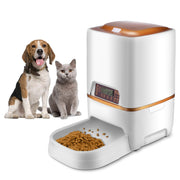 Sailnovo Distributeur Automatique de Nourriture Distributeur Programmable de Croquettes Gamelle Enregistrement Vocal 4 Repas pour Chats et Chiens (Distributeur 6L, Blanc) - Beewik-Shop.com