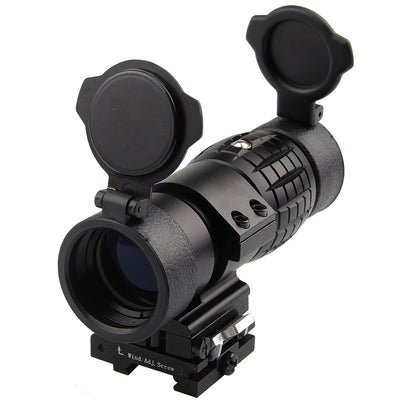 KnightTec Magnifier Scope 3XMagnification pour Les lentilles optiques Lens Side Picatinny Rail, aussi pour la Vue Red Dot Flip vers Le Haut - Beewik-Shop.com