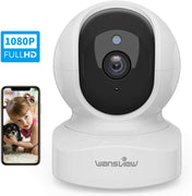 Caméra Surveillance WiFi, Wansview 1080P Caméra IP WiFi pour Intérieur avec Détection de Mouvement, Audio Bidirectionnel pour Bébé/Animal de Compagnie – de couleur Blanche - Beewik-Shop.com