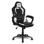 EMPIRE GAMING - Chaise Gamer Racing 500 Series Blanc Ergonomique - Mécanisme à Bascule- Réglable en Hauteur - Accoudoirs Confortables et Moelleux - Beewik-Shop.com