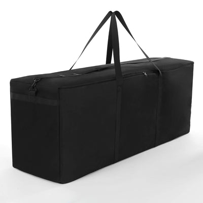 Dokon Sac de Rangement pour Coussins de Jardin imperméable et Respirant en Tissu Oxford pour Sapin de Noël, Noir, 125x40x55 cm - Beewik-Shop.com