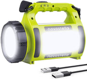 Lampe Torche LED rechargeable et étanche le Novostella, CRÉ LED 3 en 1 puissante, lampe Camping Projecteur Portable, Lanterne torche Câble USB inclus pour Randonnée Ustellar - Beewik-Shop.com