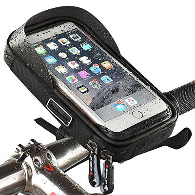support de fixation de téléphone étanche pour guidon de vélo avec housse transparente, rotatif à 360 degrés, pour smartphone, téléphone portable, GPS 6
