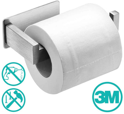 Auxmir Porte Papier Toilette Auto-adhésif 3M en Acier Inoxydable Support de Papier, Porte Rouleau Papier Toilettes sans Percage, Porte Rouleau Papier WC Derouleur - Beewik-Shop.com