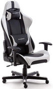 Robas Lund 62506SW5 DX Racer Fauteuil Gamer/Fauteuil de bureau PU Noir/Blanc 52 x 53 x 126 cm - Beewik-Shop.com