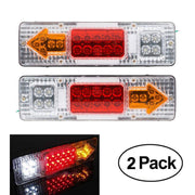 Ranipobo 2 x Feux Arrière 19 LED Tail Trailer Light 12V Caravane Car Feuilles Arrière Stop Freinage Reverse Indicator WaterProof Arrows Véhicule Lamp - Beewik-Shop.com