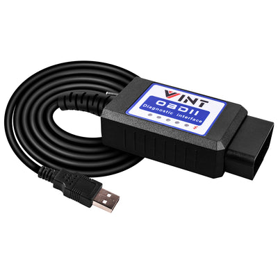 Adaptateur FORScan OBD2, bbfly VINT-TT55502 Interface USB du Scanner ELMconfig ELM327, Com-patible avec l