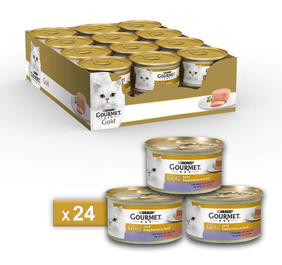 Gourmet Gold Pâté pour Le Chat, avec Agneau et Canard, 85 g – Lot DE 24 pièces - Beewik-Shop.com