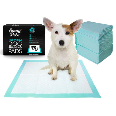 SmugPets Lot de 100 Tapis Educateurs Apprentissage à la Propreté pour Chien Chiot Tapis Super Absorbants à 6 Couches avec Séchage Rapide - Beewik-Shop.com