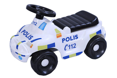 PLASTO Plasto1120000spo Noir/Blanc 60 x 22 cm pour Enfant Off-Road Suède Voiture de Police - Beewik-Shop.com