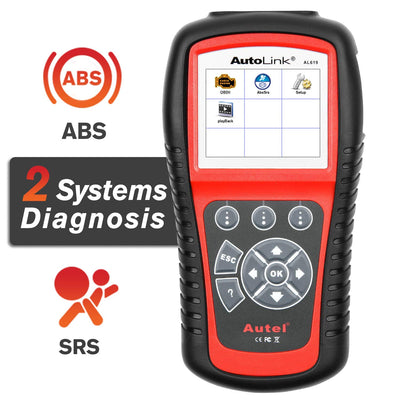 Autel AutoLink AL619 ABS SRS + Can OBD2 Diagnostic Scanner Automatique Lecteur de Code de Voiture, Même Fonction Que ML619 - Beewik-Shop.com