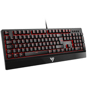 Clavier Mécanique Gaming VicTsing Clavier Gamer AZERTY Commutateur Rouge Rétroéclairé à LED avec 105 Touches Anti-Ghosting & Anti-Éclaboussures, Repose-Poignets, Commandes Multimédias - Beewik-Shop.com