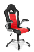 HJH Office Racer Sport Chaise de Gaming et de Bureau en Cuir synthétique 47.00x54.00x133.00 cm Noir/Rouge - Beewik-Shop.com