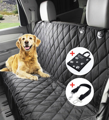 Housse de Siège pour Chien 152x147cm, Winipet Protection de Banquette Siège Arrière Imperméable Hamac de Chien avec Sac et Ceinture de Sécurité pour Animaux Domestiques, X-Large - Beewik-Shop.com