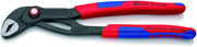 KNIPEX 87 22 250 Cobra® QuickSet Pince multiprise de pointe grise atramentisée avec gaines bi-matière minces 250 mm - Beewik-Shop.com