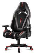 Amoiu Chaise Gaming Simili Cuir Fauteuil de Bureau inclinable Siège Ergonomique Rouge - Beewik-Shop.com