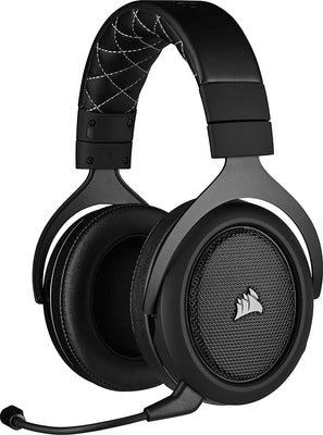 Corsair HS70 PRO Wireless Casque de Gaming Son surround 7.1, Sans-fil 2,4 GHz à faible latence, 12 mètres Portée, Léger, Unidirectionnel Antibruit Microphone avec PC, PS4 Compatibilité - Noir - Beewik-Shop.com